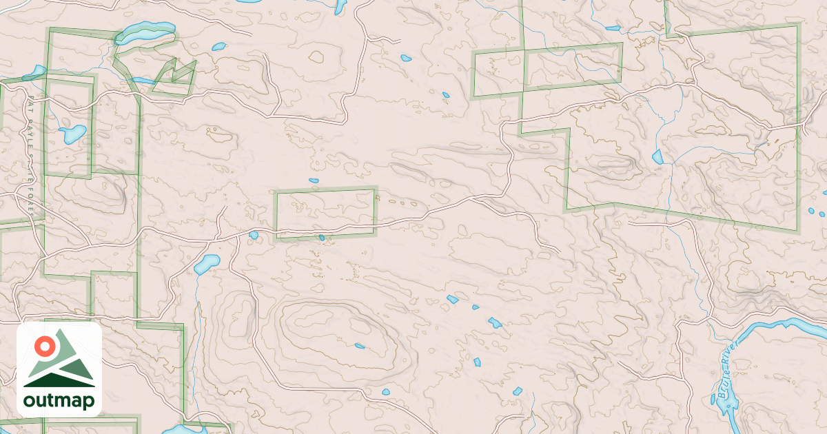Map of BRULE RIVER