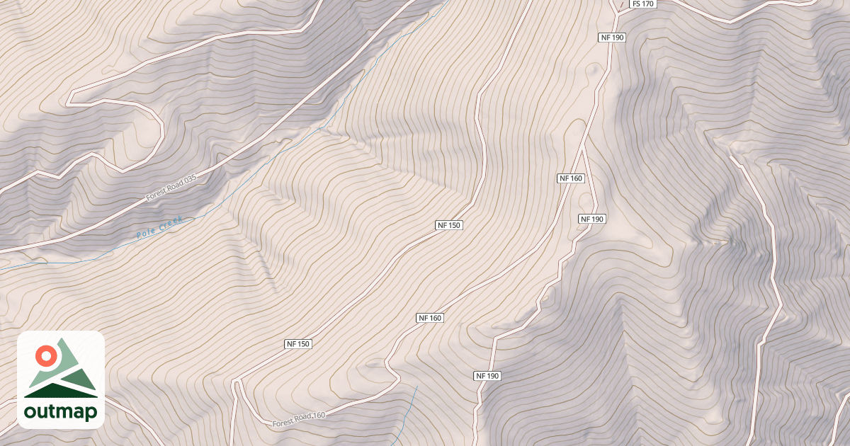 Map of USFS National Forest System Roads {605420D4-943C-40E2-83B1-BDB672ACDE9E}