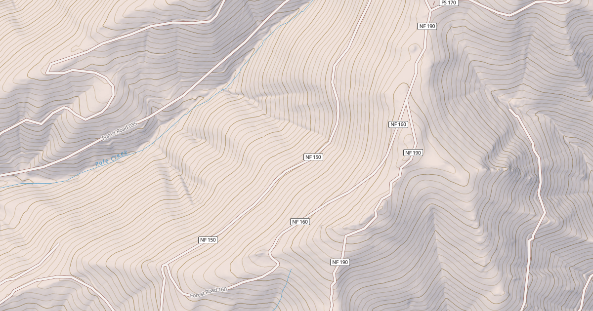 Map preview of USFS National Forest System Roads {605420D4-943C-40E2-83B1-BDB672ACDE9E}