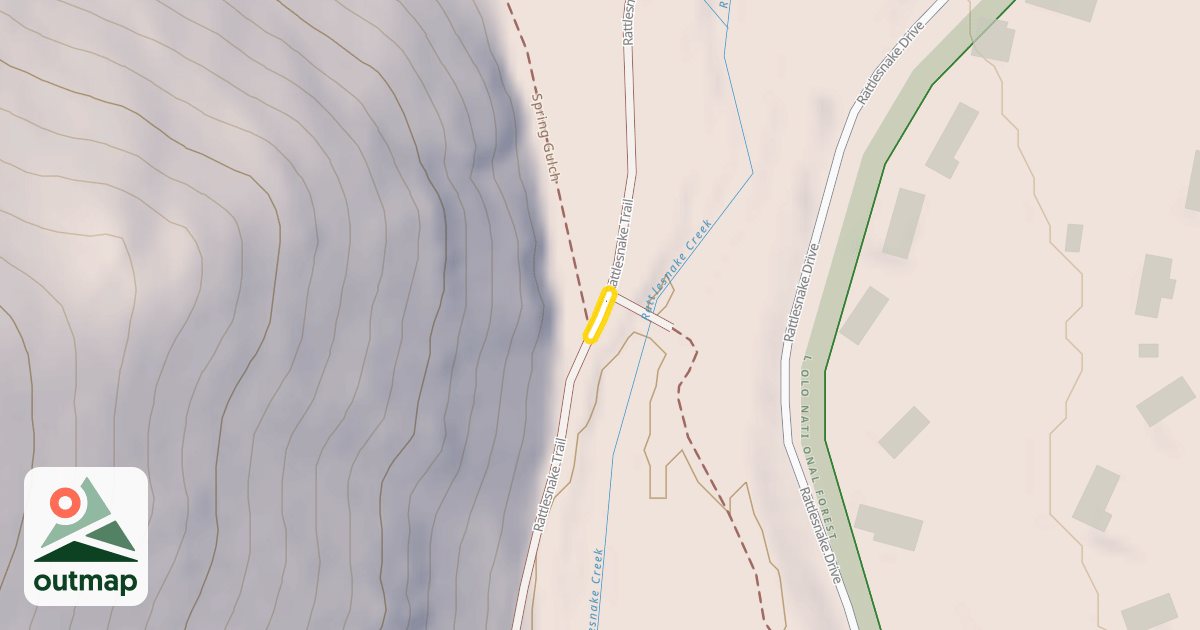 Map of Rattlesnake Trail