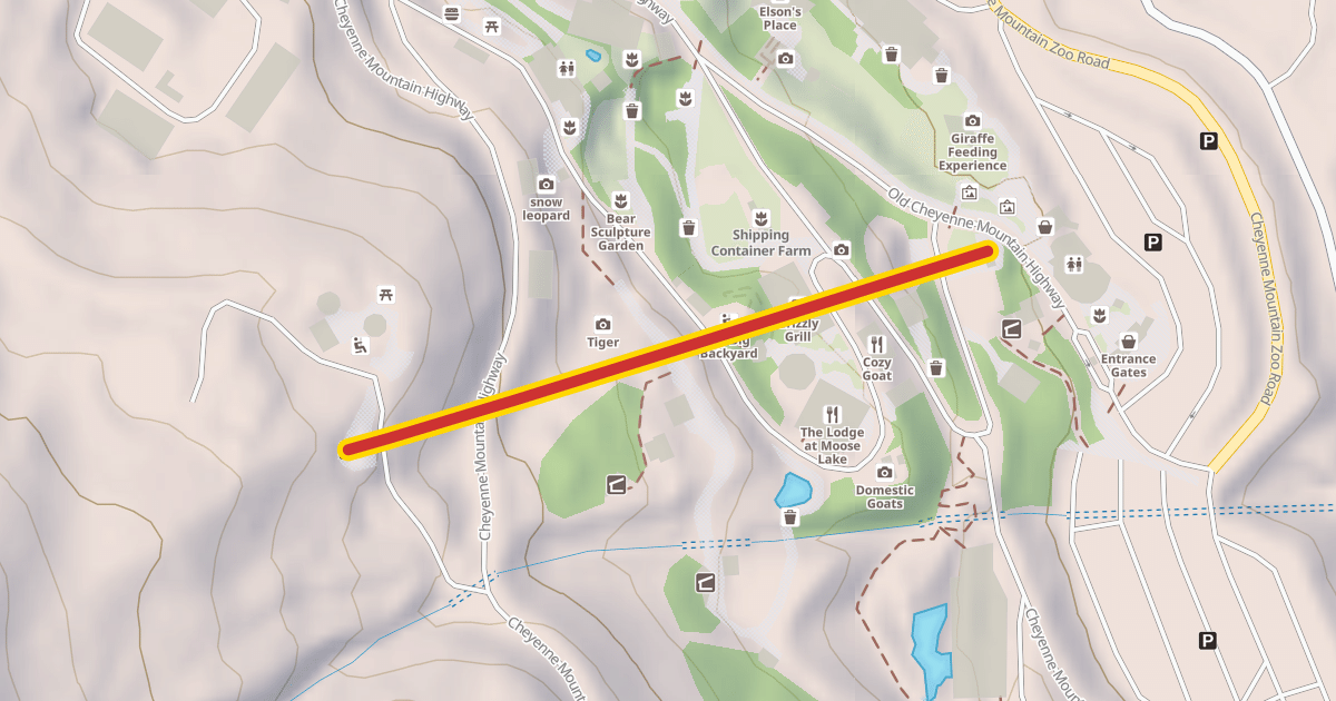 Map preview of Mountaineer Sky Ride