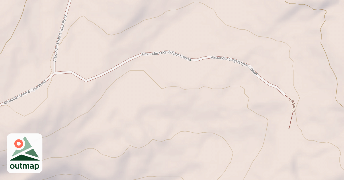 Map of ALEXANDER LOOP & SPUR-C