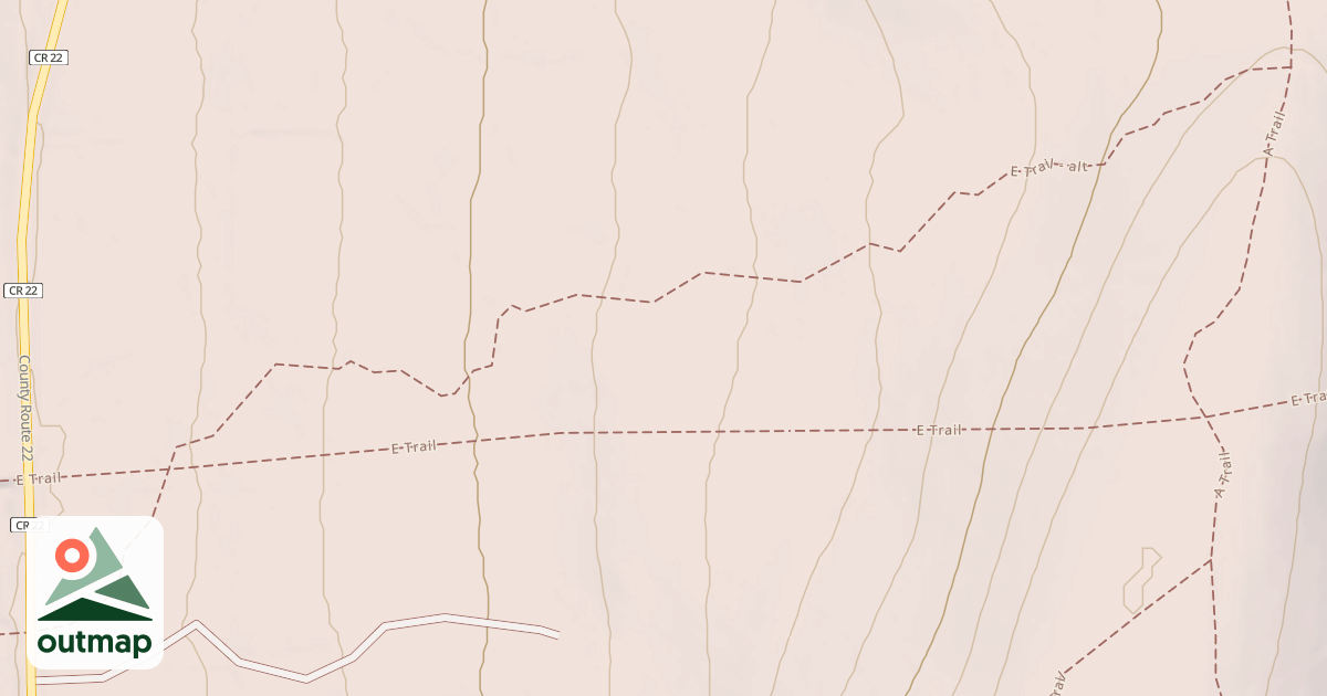 Map of E Trail