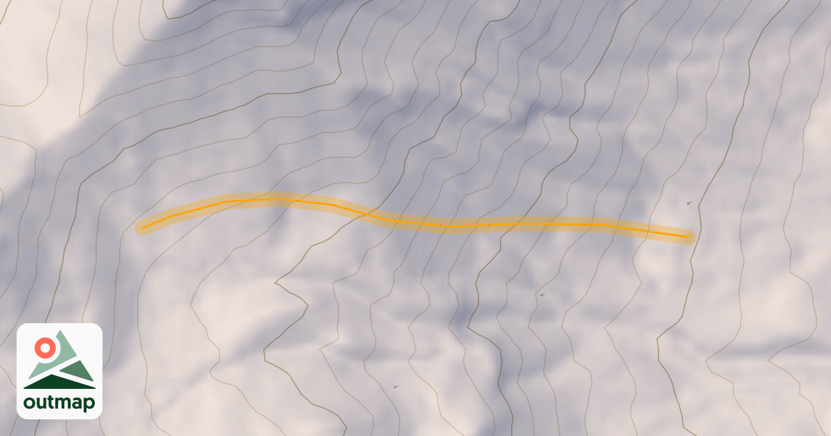 Map of Pouret Hors Piste