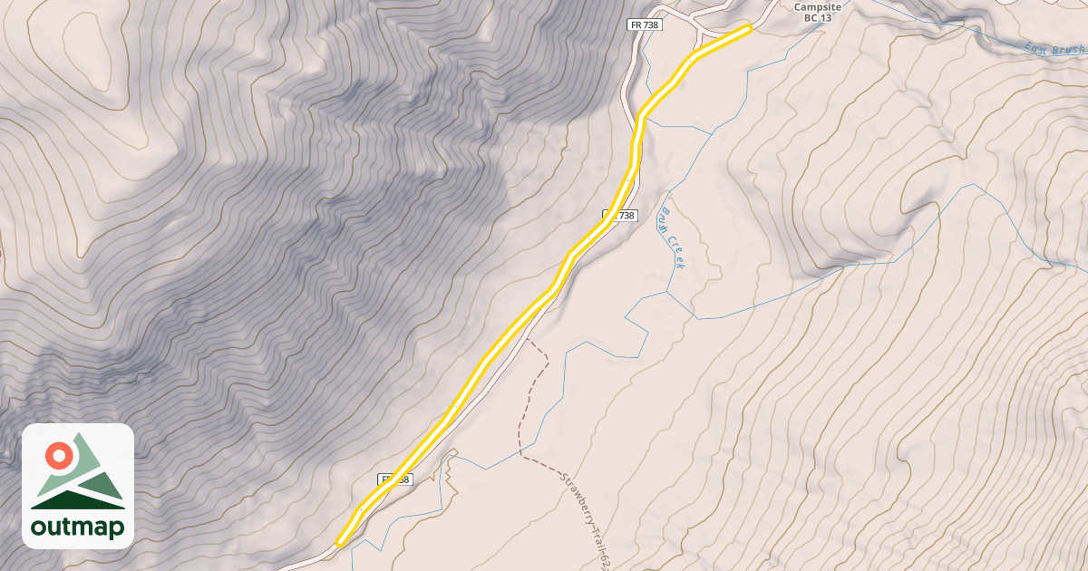 Map of Brush Creek Ski