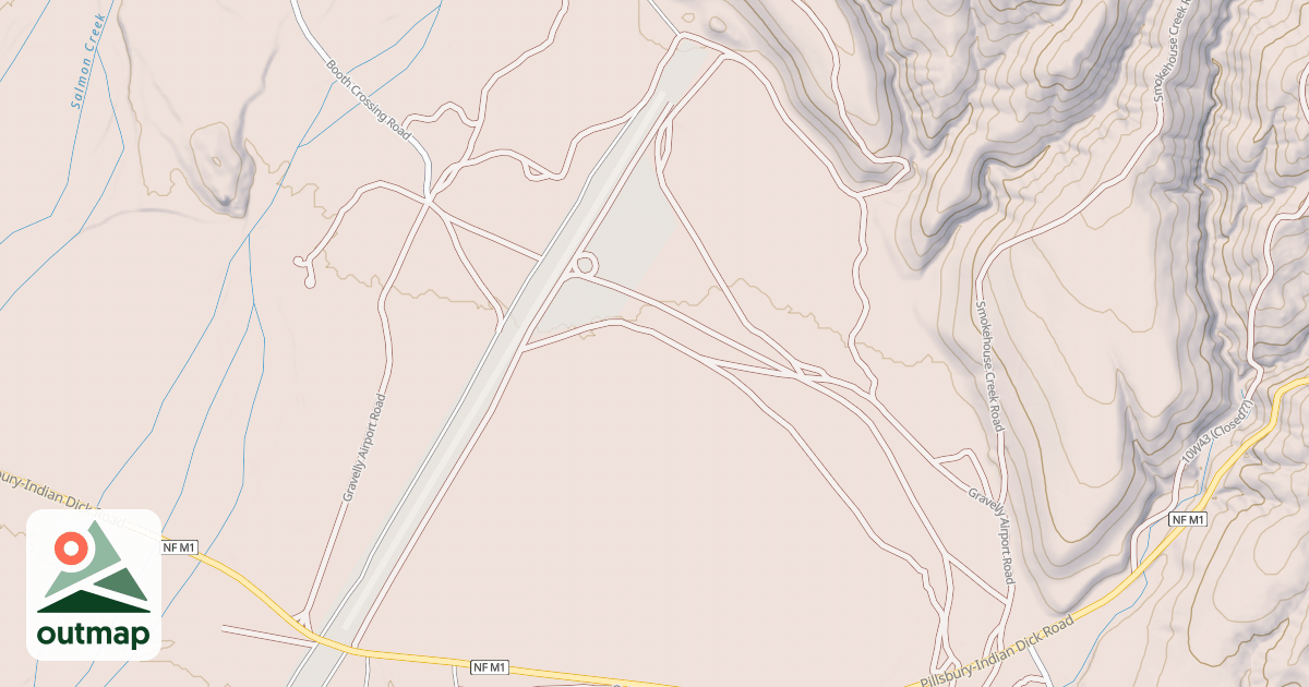 Map of GRAVELLY AIRPORT
