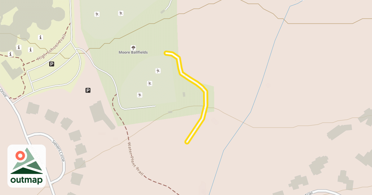 Map of H.S. Ballfields