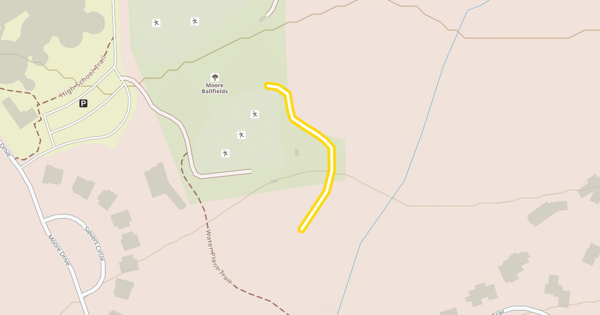 Map preview of H.S. Ballfields