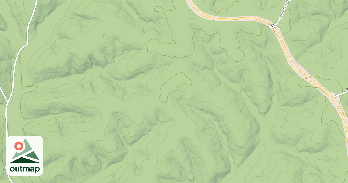Map of RED HILL NORTH