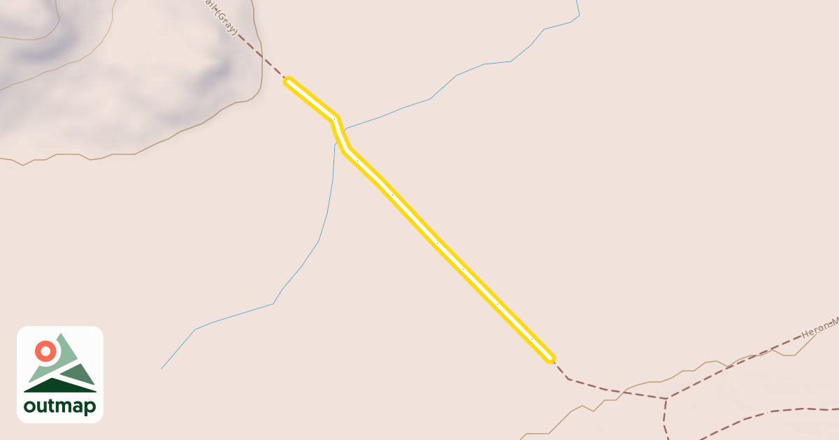 Map of Heron Marsh Trail (Gray)