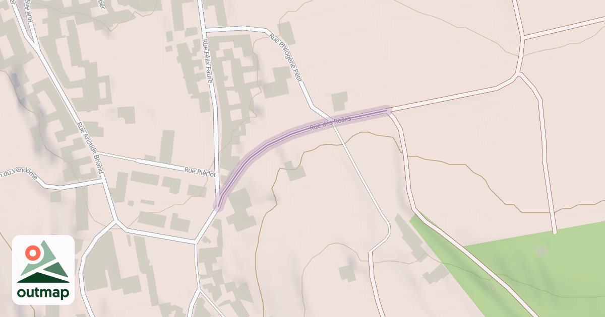 Map of Rue des Roses in Marne