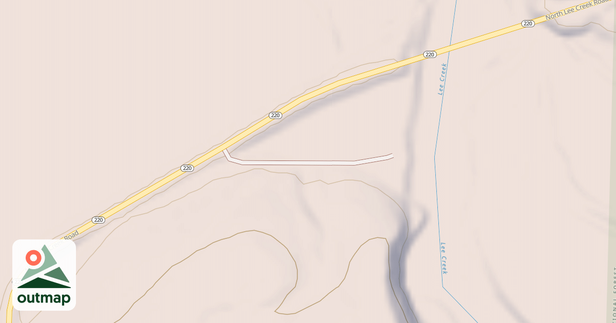 Map of LEE CREEK UPPER ACCESS