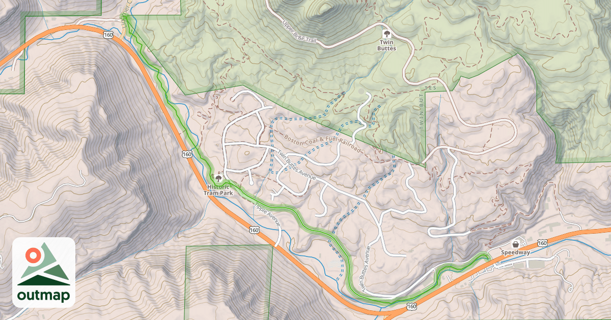 Map of Lightner Creek Trail