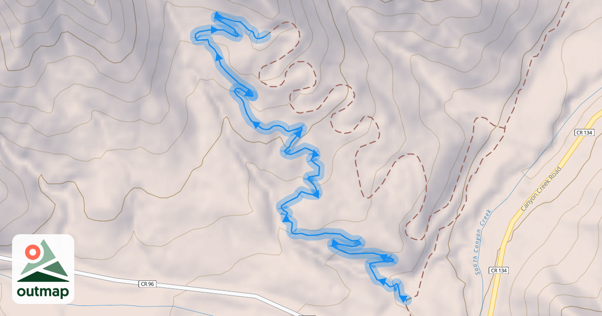 Map of Alpine Slide Climb