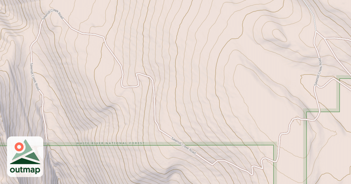 Map of SAWMILL CREEK