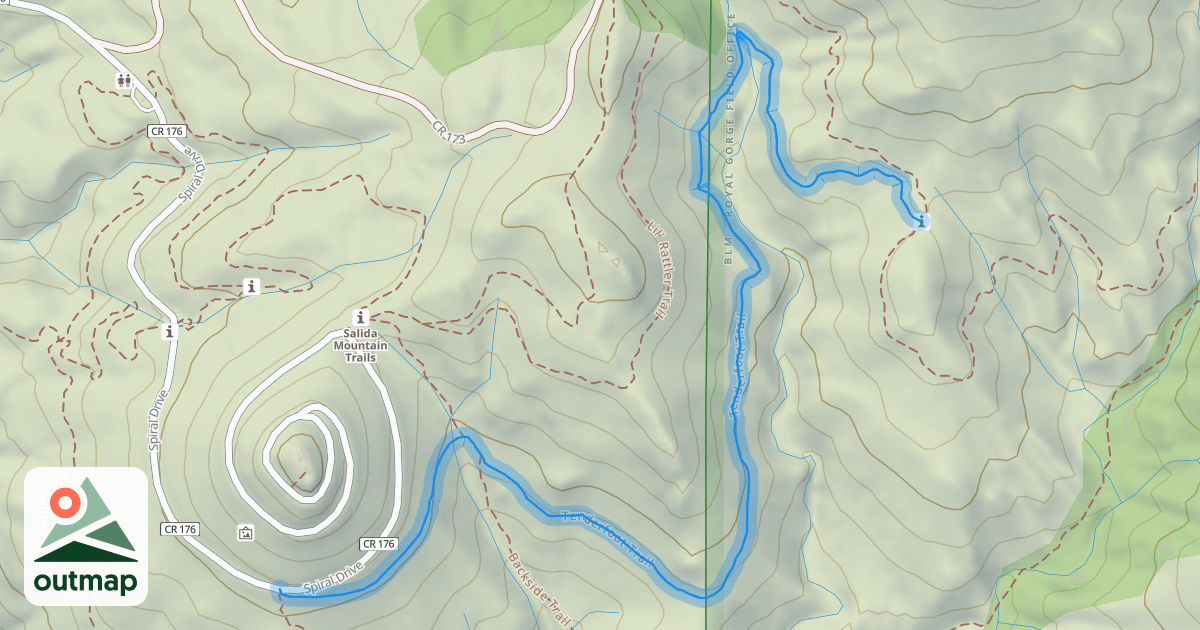 Map of Tenderfoot Trail