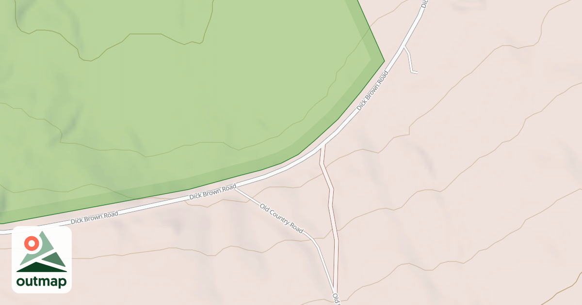Map of Dick Brown Rd