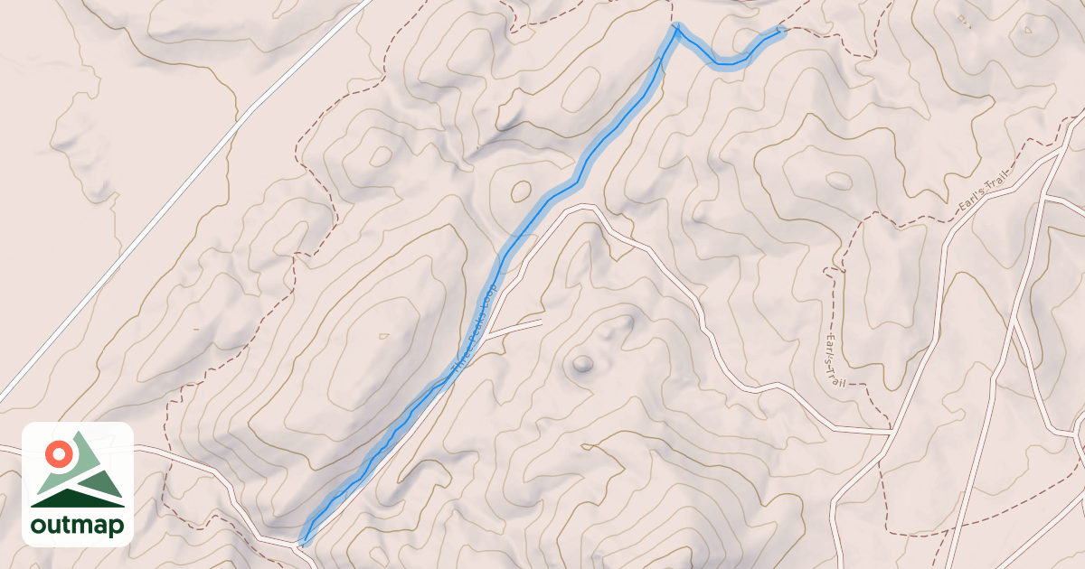 Map of Three Peaks Loop