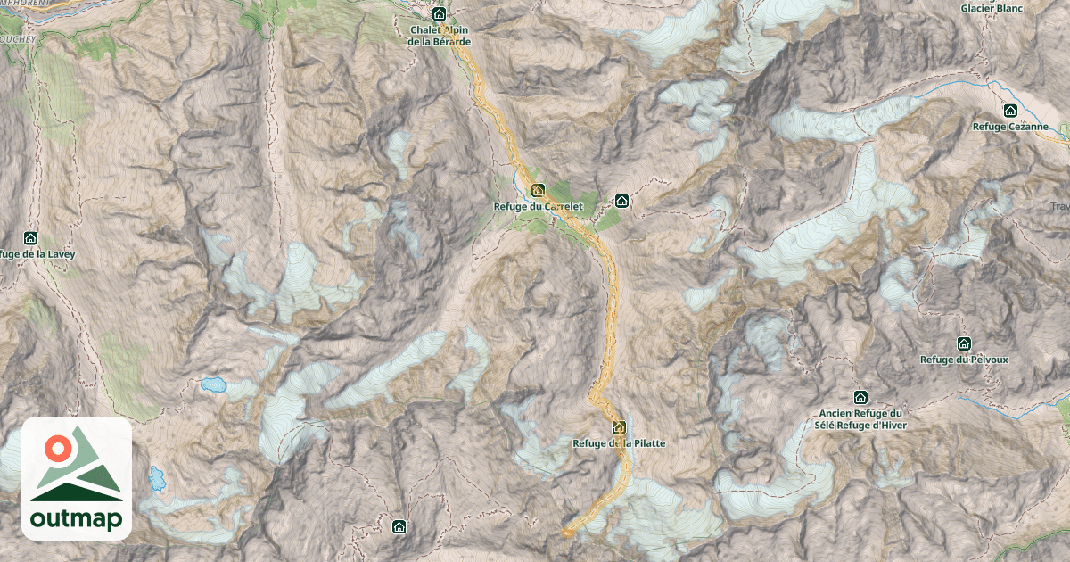 Map of Col du Clot — La Bérarde