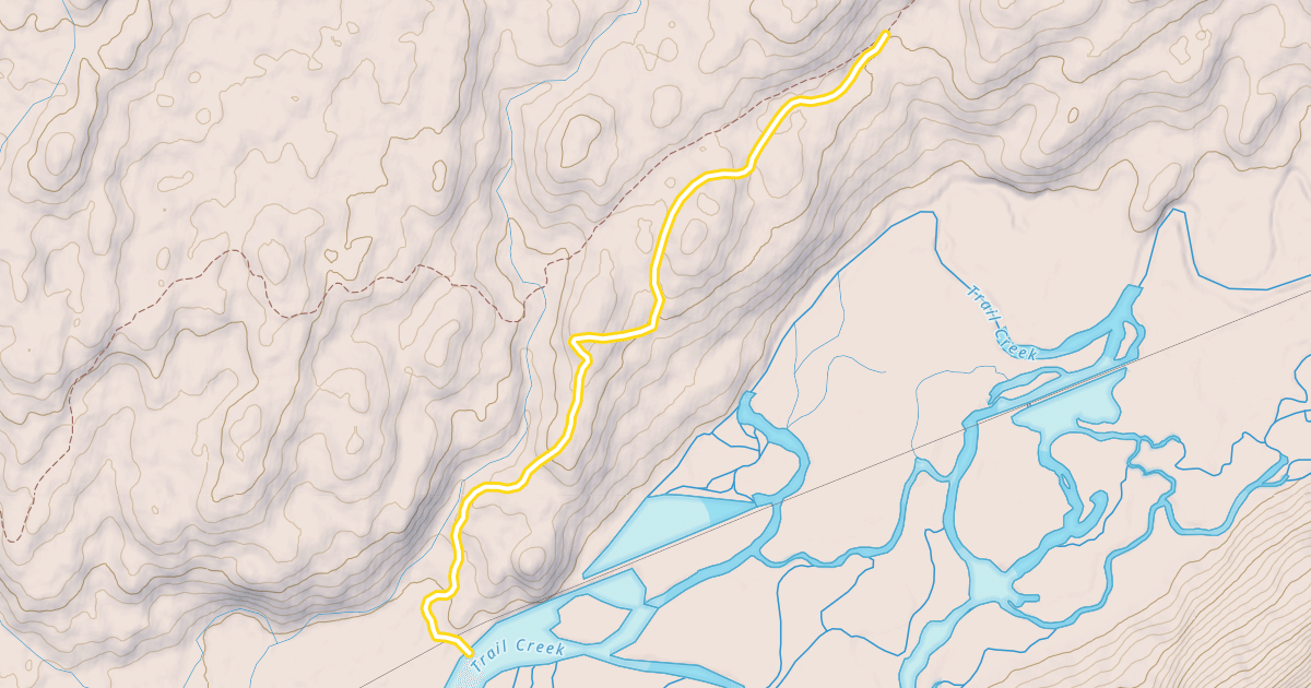 Map preview of Johnson Creek Winter Trail
