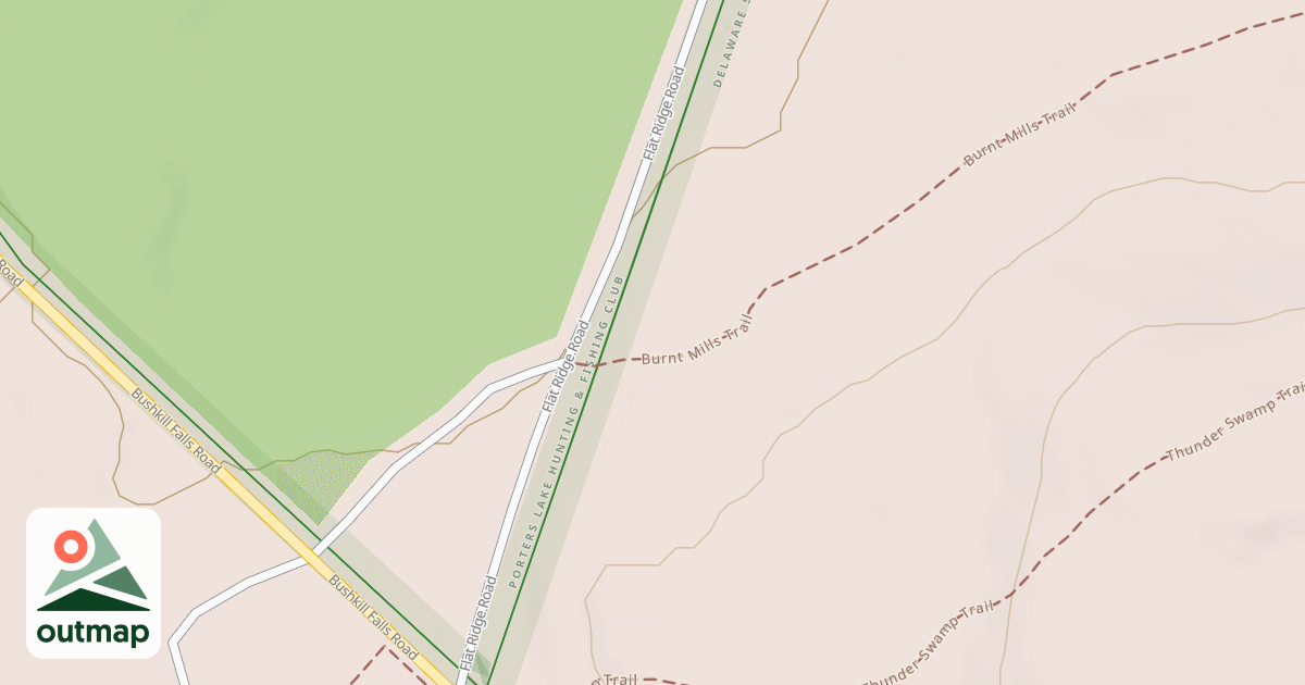 Map of Edgemere-Pecks Pond - Snowmobile Trails