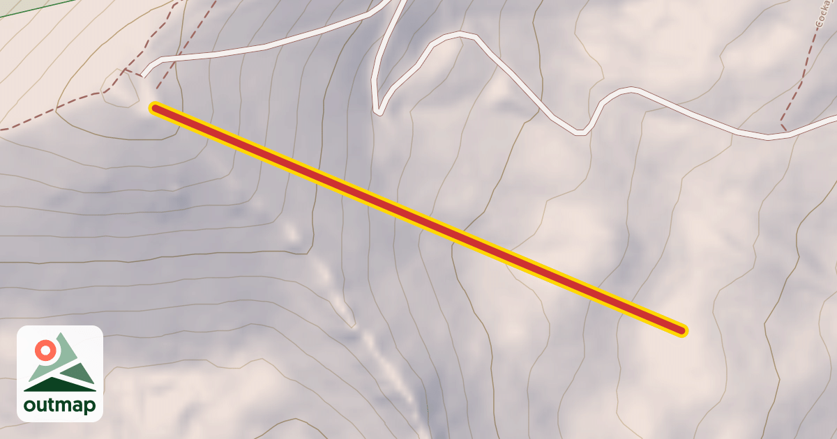 Map of Ridge T-Bar