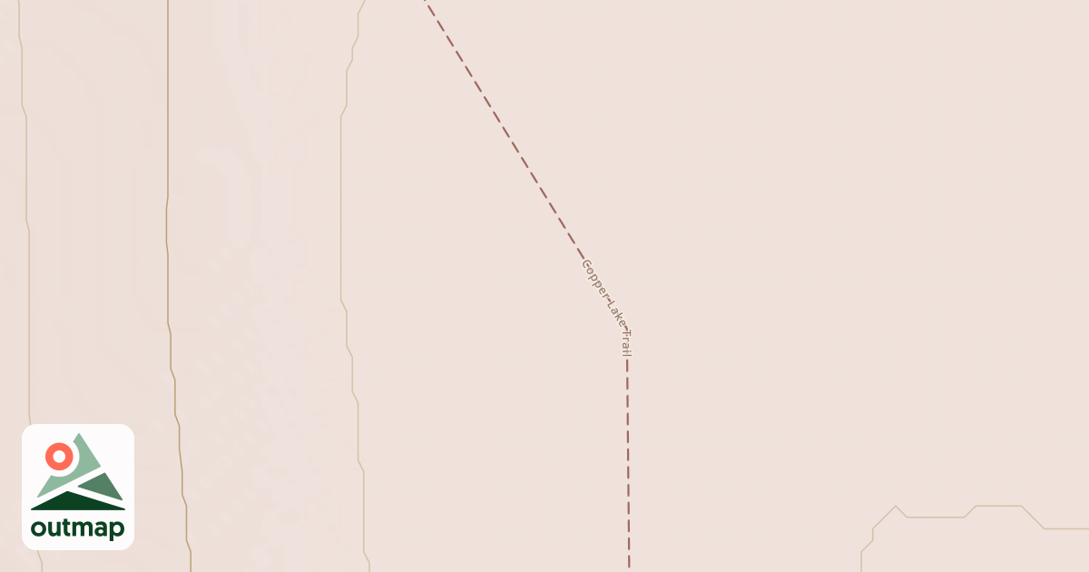 Map of Copper Lake Trail