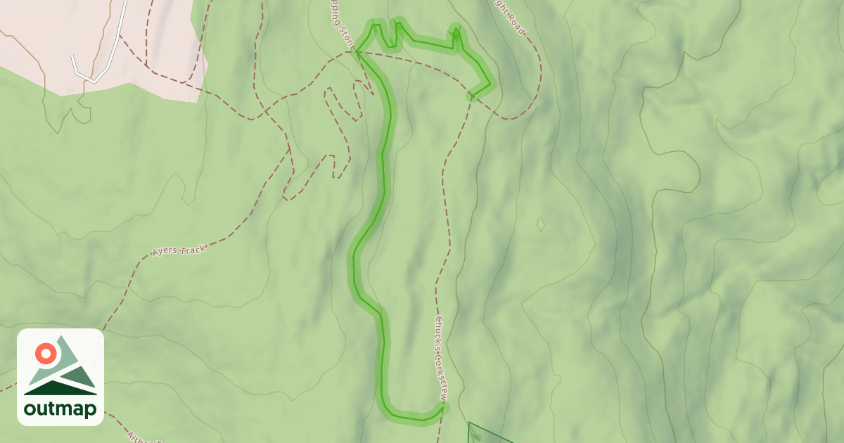 Map of Chuck's Corkscrew