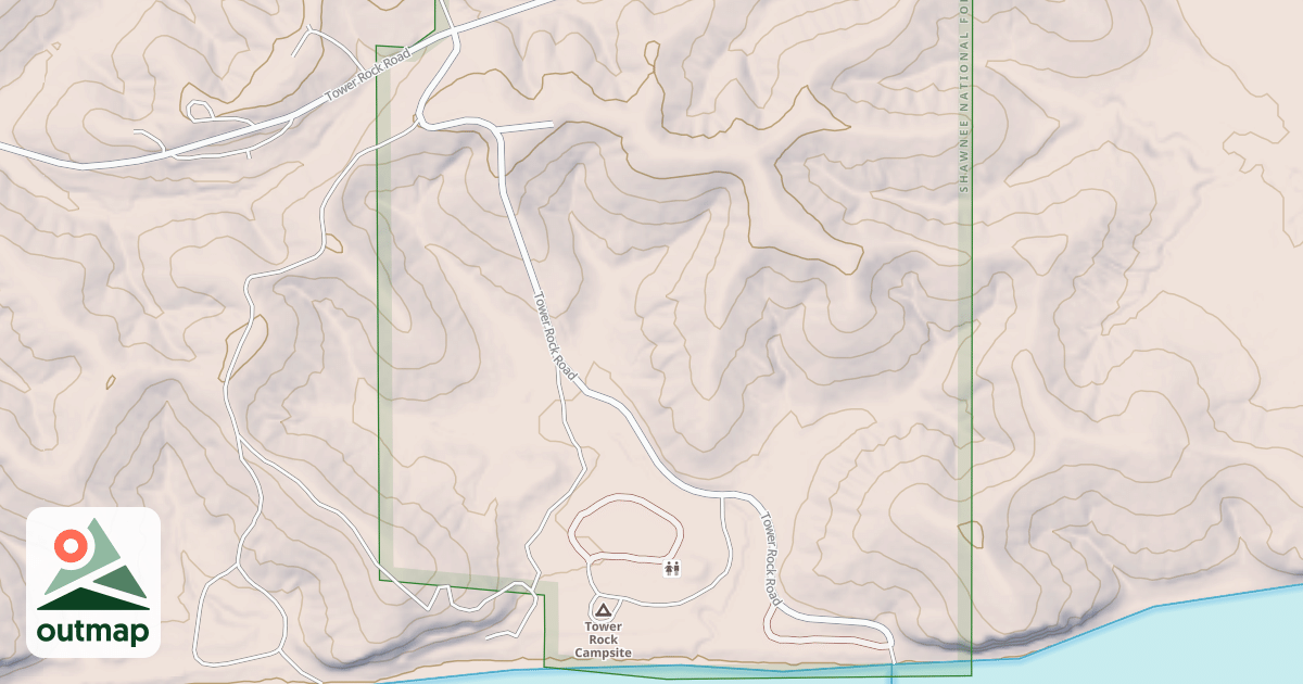 Map of TOWER ROCK RD