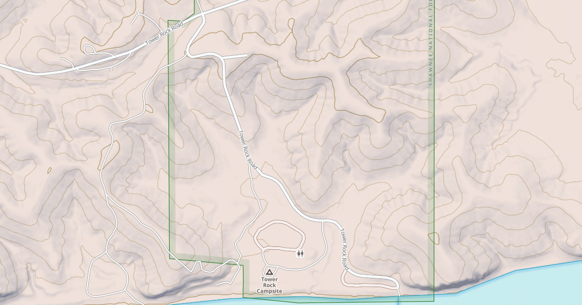 Map preview of TOWER ROCK RD