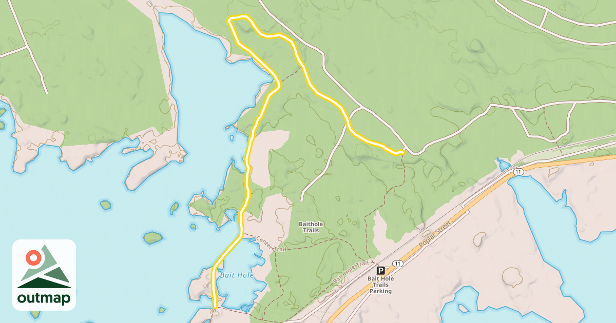 Map of Bait Hole Loop