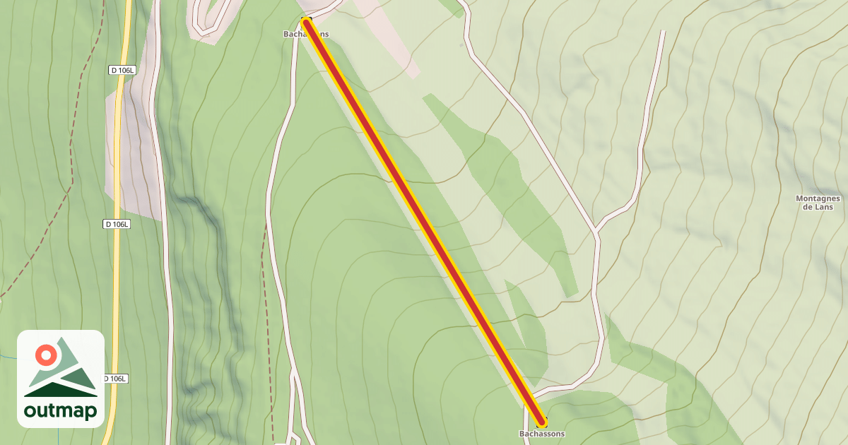Map of Bachassons