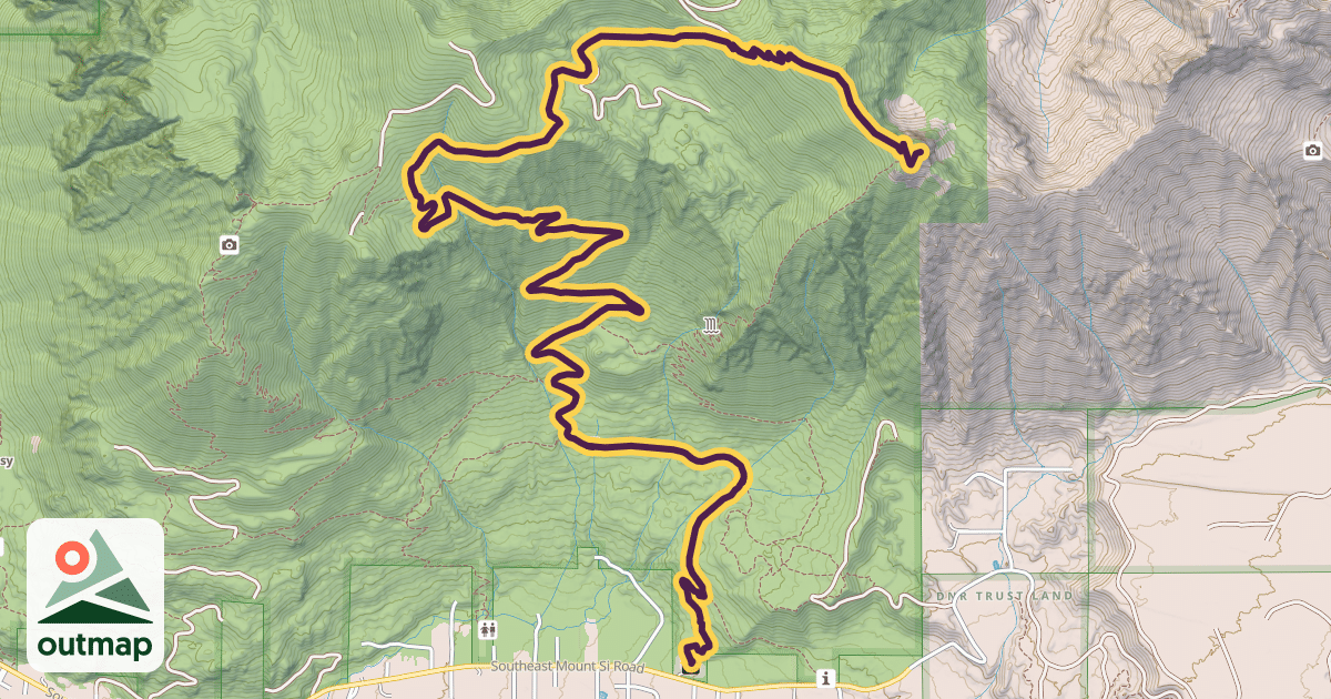 Map of Mount Teneriffe Trail