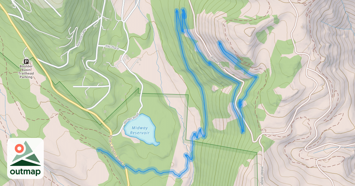 Map of Tricky Pickle Trail