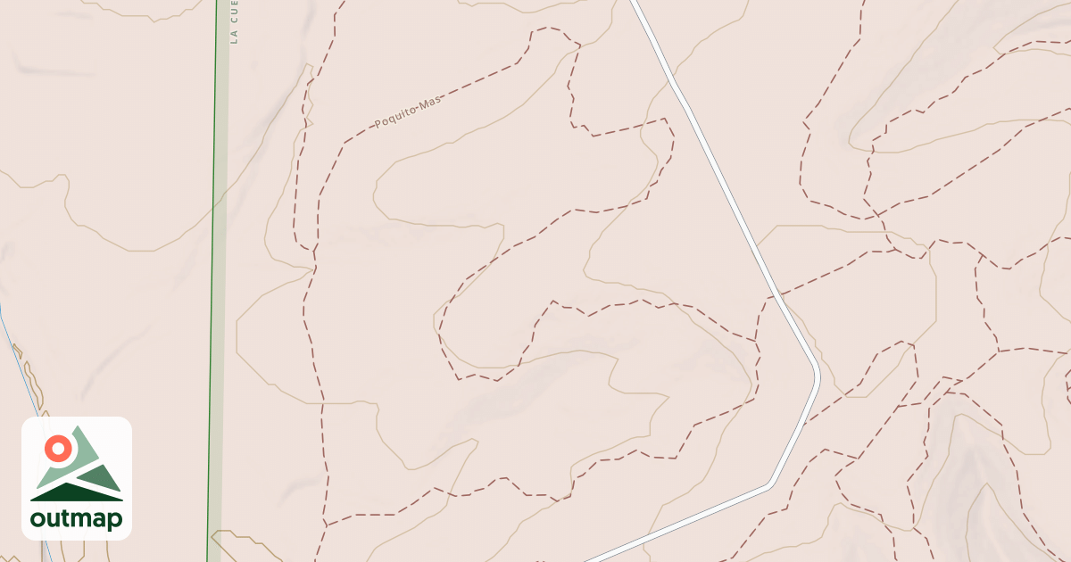 Map of Hackberry Trail System - Poquito Mas