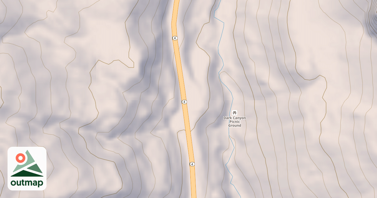 Map of DARK CANYON