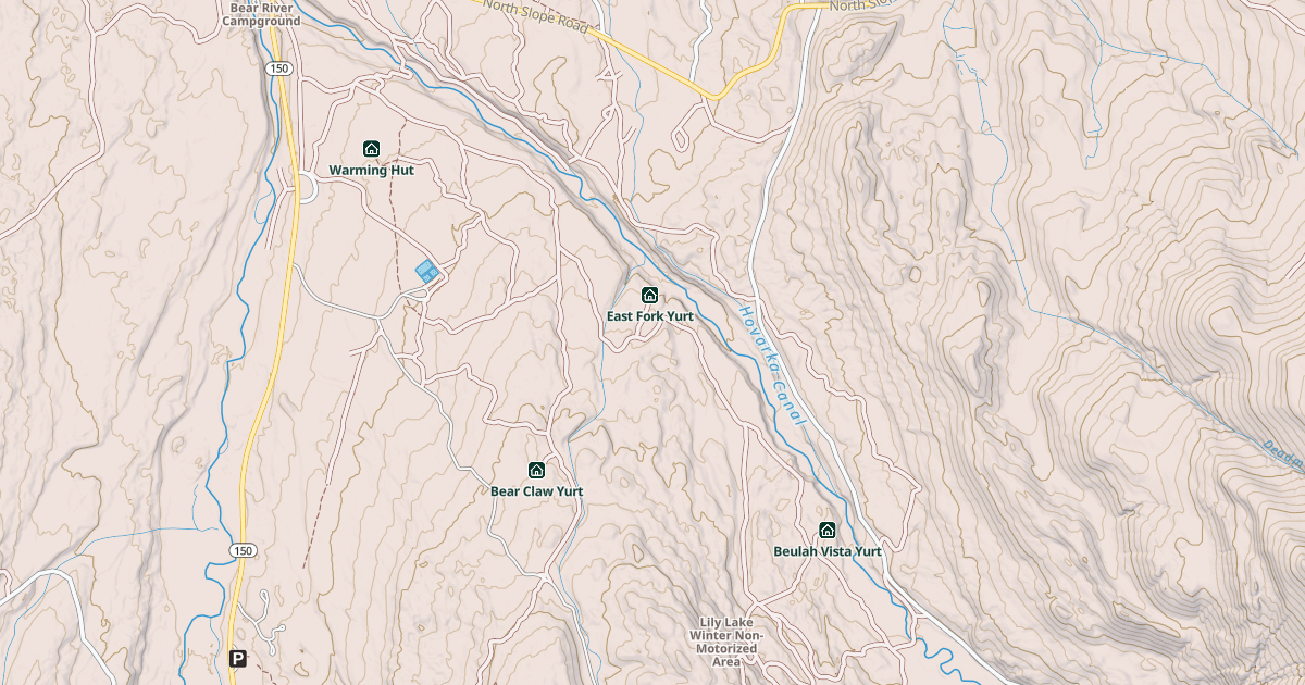 Map preview of CANAL SNOWMOBILE TRAIL
