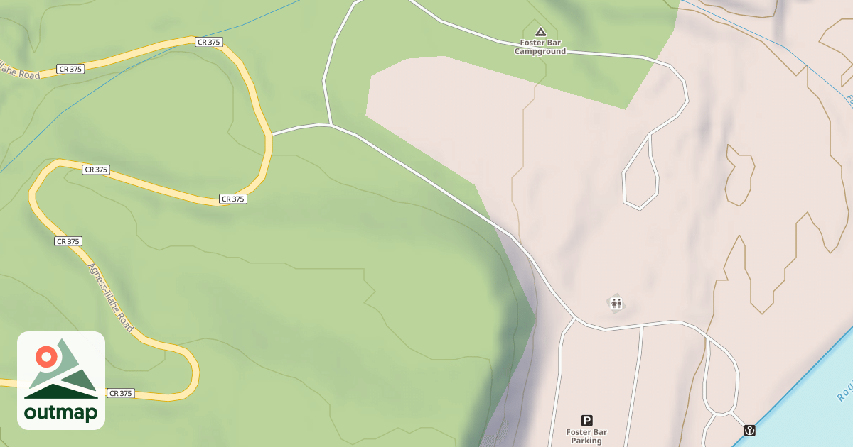 Map of FOSTER BAR CAMPGROUND
