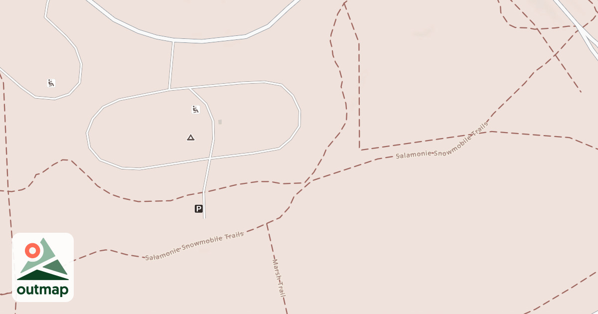 Map of Salamonie Snowmobile Trail