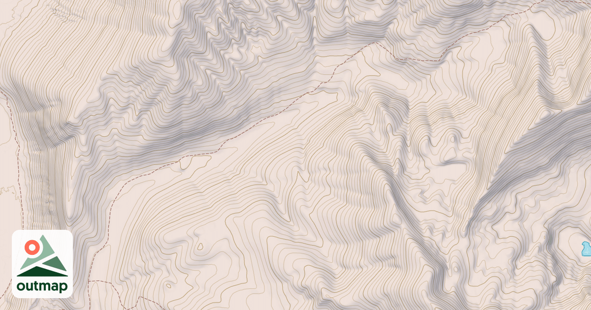 Map of East Fork Kennally Creek
