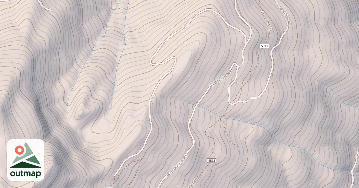 Map of BOX RIDGE