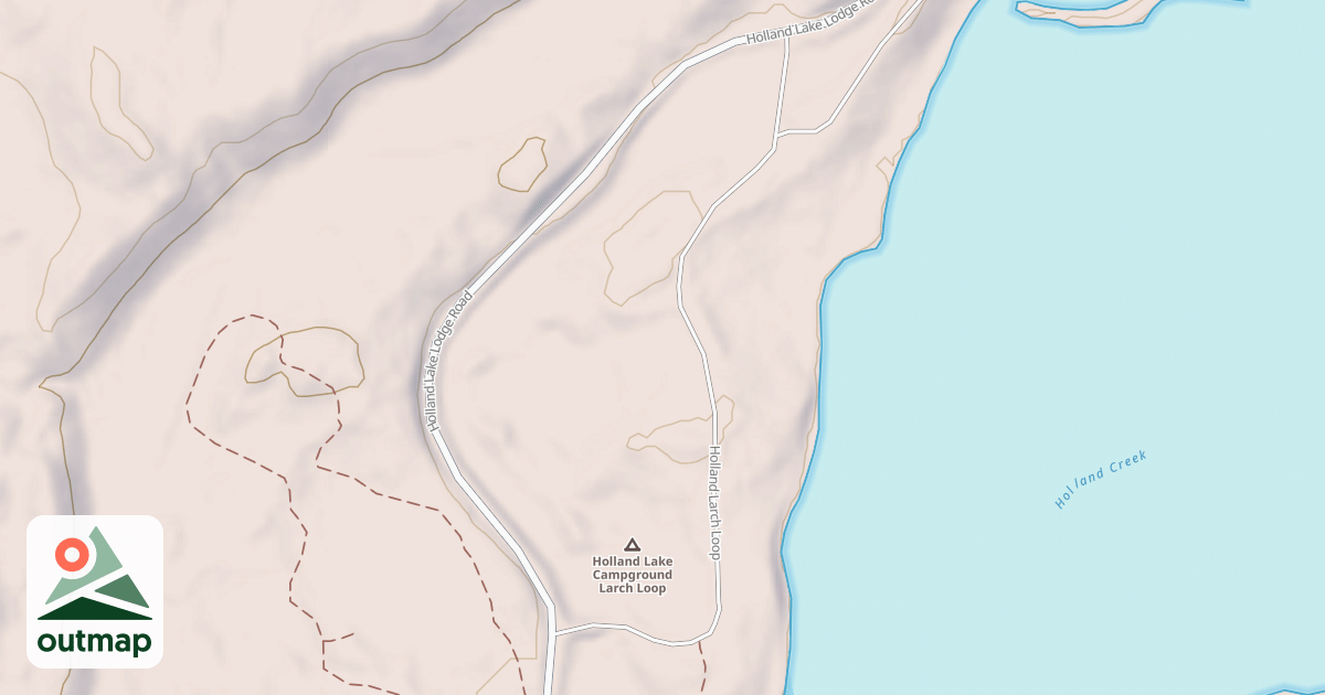 Map of HOLLAND LARCH LOOP