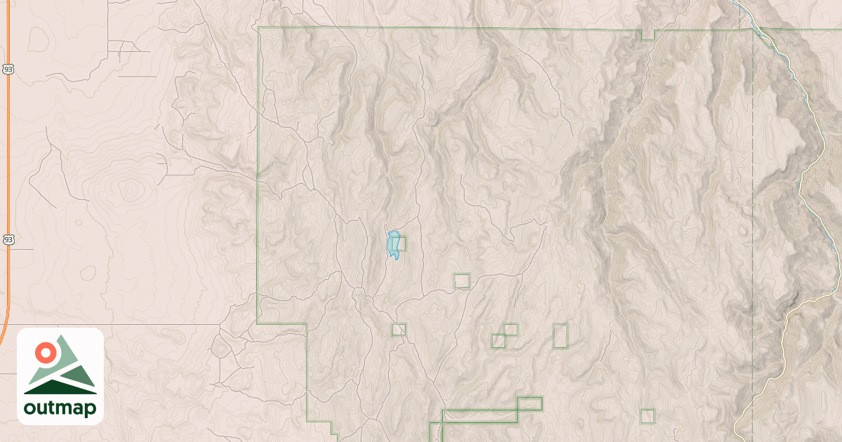 Map of N COTTONWOOD