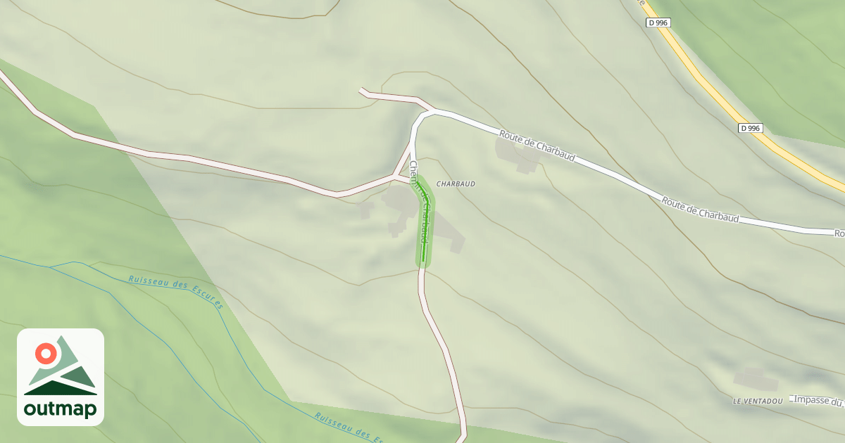 Map of Route de Charbaud