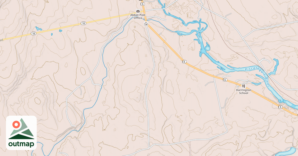 Map of Maine Statewide ATV Trails 9