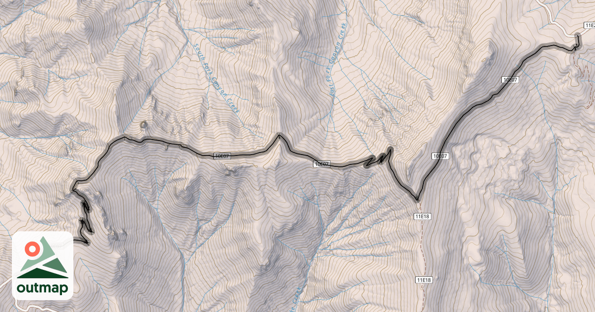 Map of Chimney Rock Trail