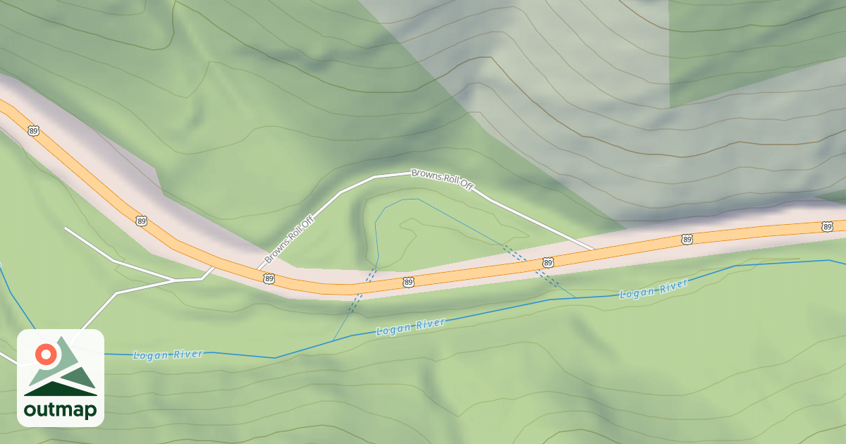 Map of BROWNS ROLL OFF REC.RES. NORTH