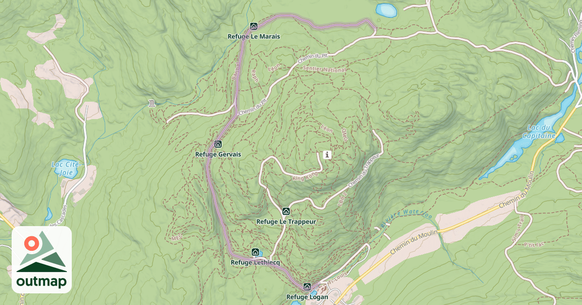 Map of Chemin du Grand Duc
