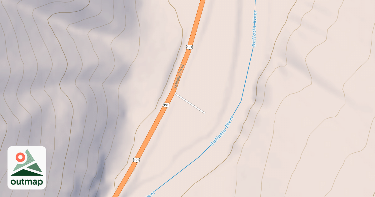 Map of GALLATIN RIVER ACCESS MP 41.9