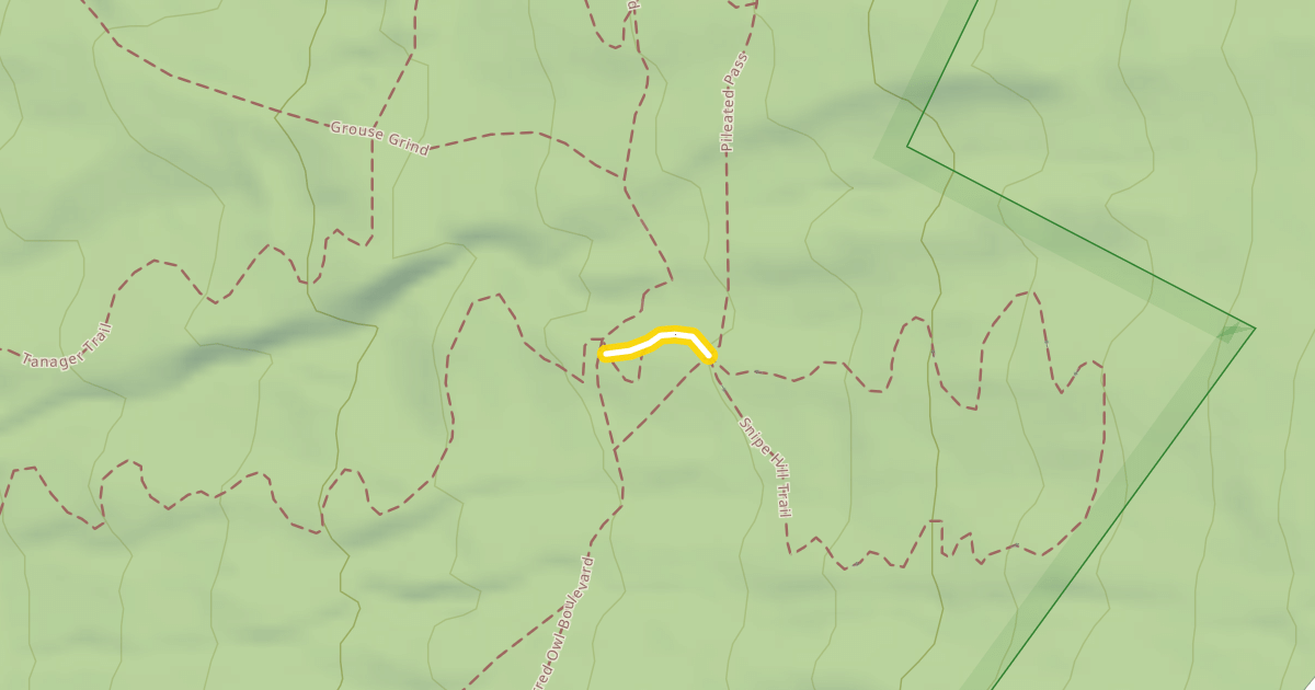 Map preview of Hermit Thrush Hill